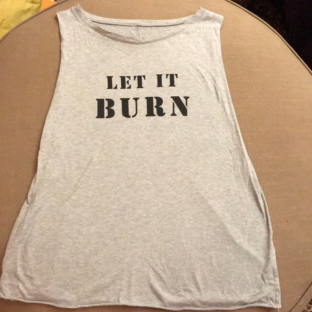 Gray Workout Tank Top
